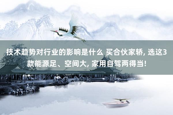 技术趋势对行业的影响是什么 买合伙家轿, 选这3款能源足、空间大, 家用自驾两得当!