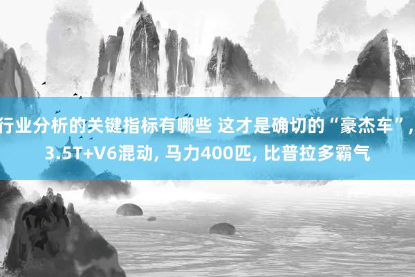 行业分析的关键指标有哪些 这才是确切的“豪杰车”, 3.5T+V6混动, 马力400匹, 比普拉多霸气