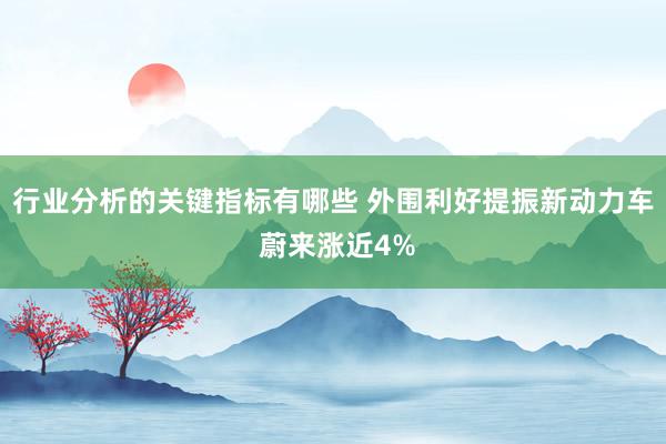 行业分析的关键指标有哪些 外围利好提振新动力车 蔚来涨近4%